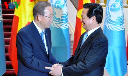 Actividades del Secretario General de ONU Ban Ki Moon en Vietnam
